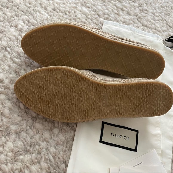 GUCCI Canvas & Leather Espadrilles - Picture 7 of 7